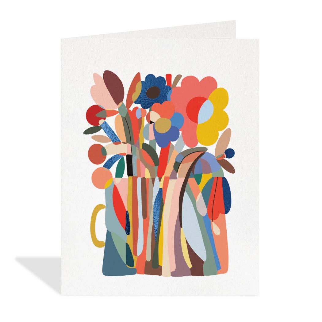 Modern Flowers - Blank Card