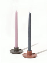 Load image into Gallery viewer, Beeswax/Soy Blend Taper Candles - Mauve
