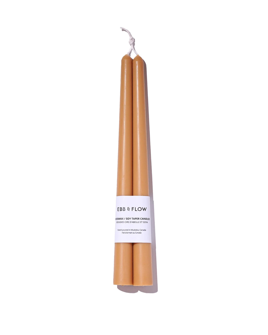 Beeswax/Soy Blend Taper Candles - Mustard
