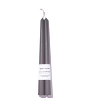 Load image into Gallery viewer, Beeswax/Soy Blend Taper Candles - Charcoal
