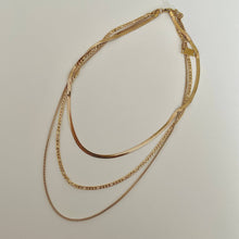 Load image into Gallery viewer, Shaylene Three Layer Necklace- Gold
