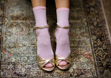 Load image into Gallery viewer, Glitter Socks: Gold
