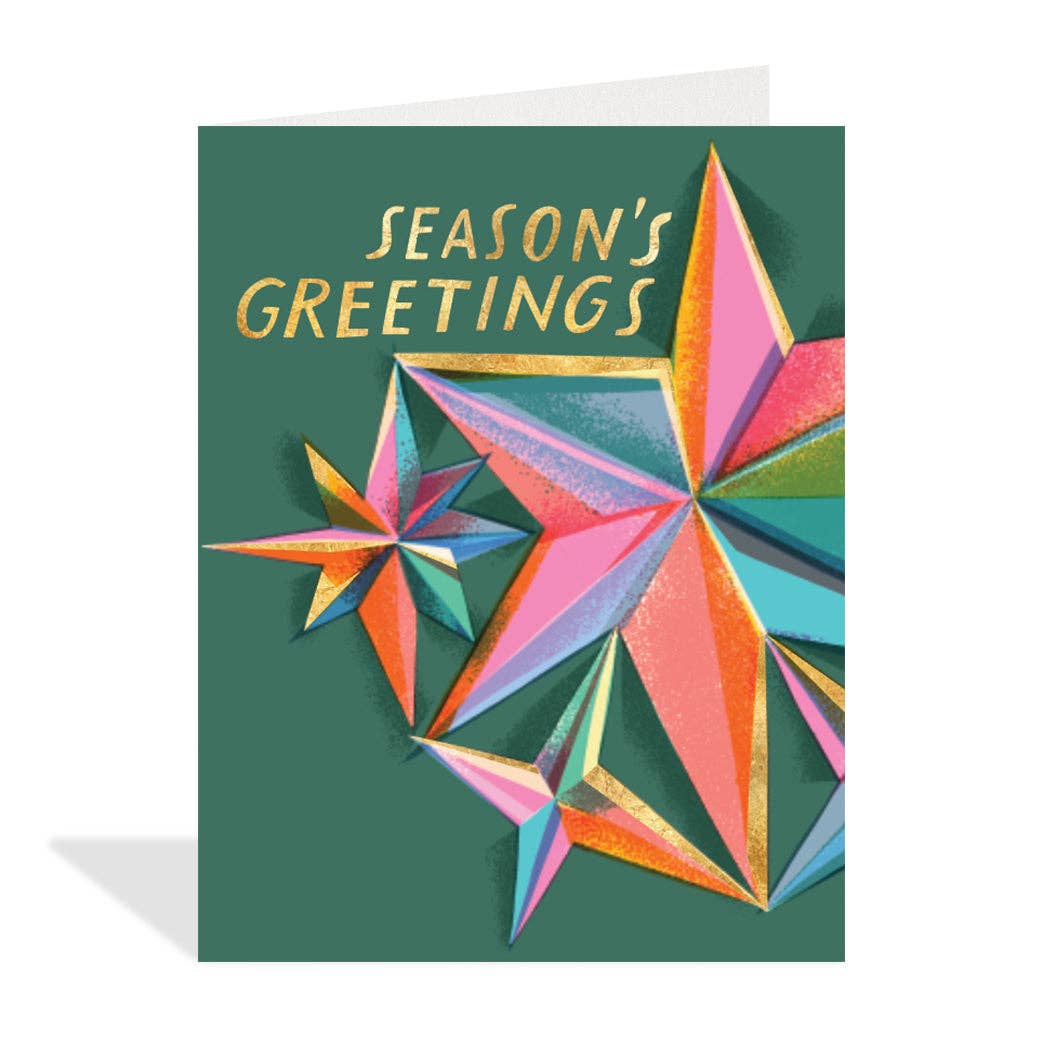 Season's Greetings Star - Holiday Card