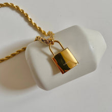 Load image into Gallery viewer, Love Lock Necklace- Gold
