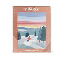 Load image into Gallery viewer, Sunset Ski | 500-Piece Puzzle | Designed in Quebec Canada
