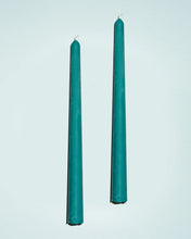 Load image into Gallery viewer, Beeswax/Soy Blend Taper Candles - Emerald
