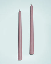 Load image into Gallery viewer, Beeswax/Soy Blend Taper Candles - Mauve

