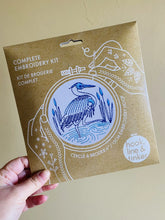 Load image into Gallery viewer, Blue Heron Embroidery Kit
