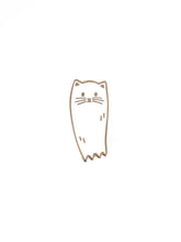 Load image into Gallery viewer, Cat Ghost Halloween Enamel Pin

