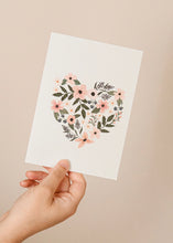 Load image into Gallery viewer, Heart Full of Flowers Greeting Card
