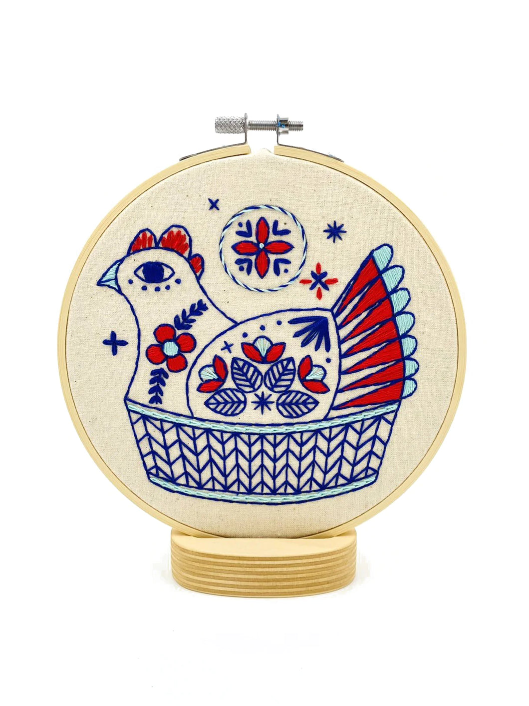 French Hen Embroidery Kit