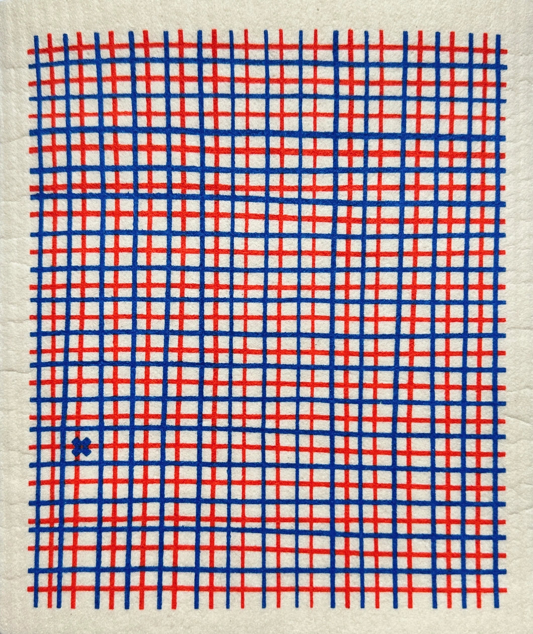 Sponge Cloth - Nautical Grid