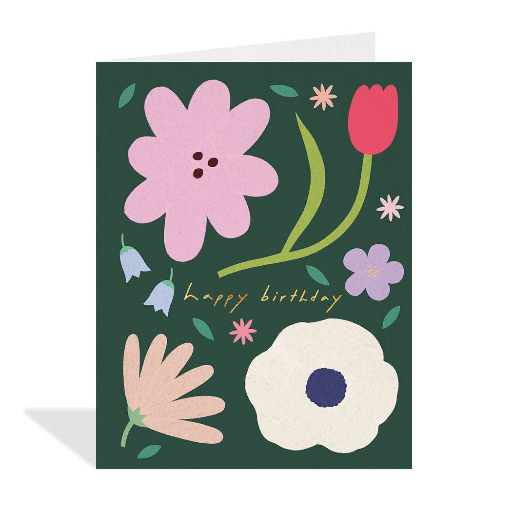 Birthday Flowers - Birthday Card