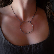 Load image into Gallery viewer, Circle Necklace Large (Oxidized)
