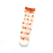 Load image into Gallery viewer, Sheer Fruit Socks: Sheer Pinapple
