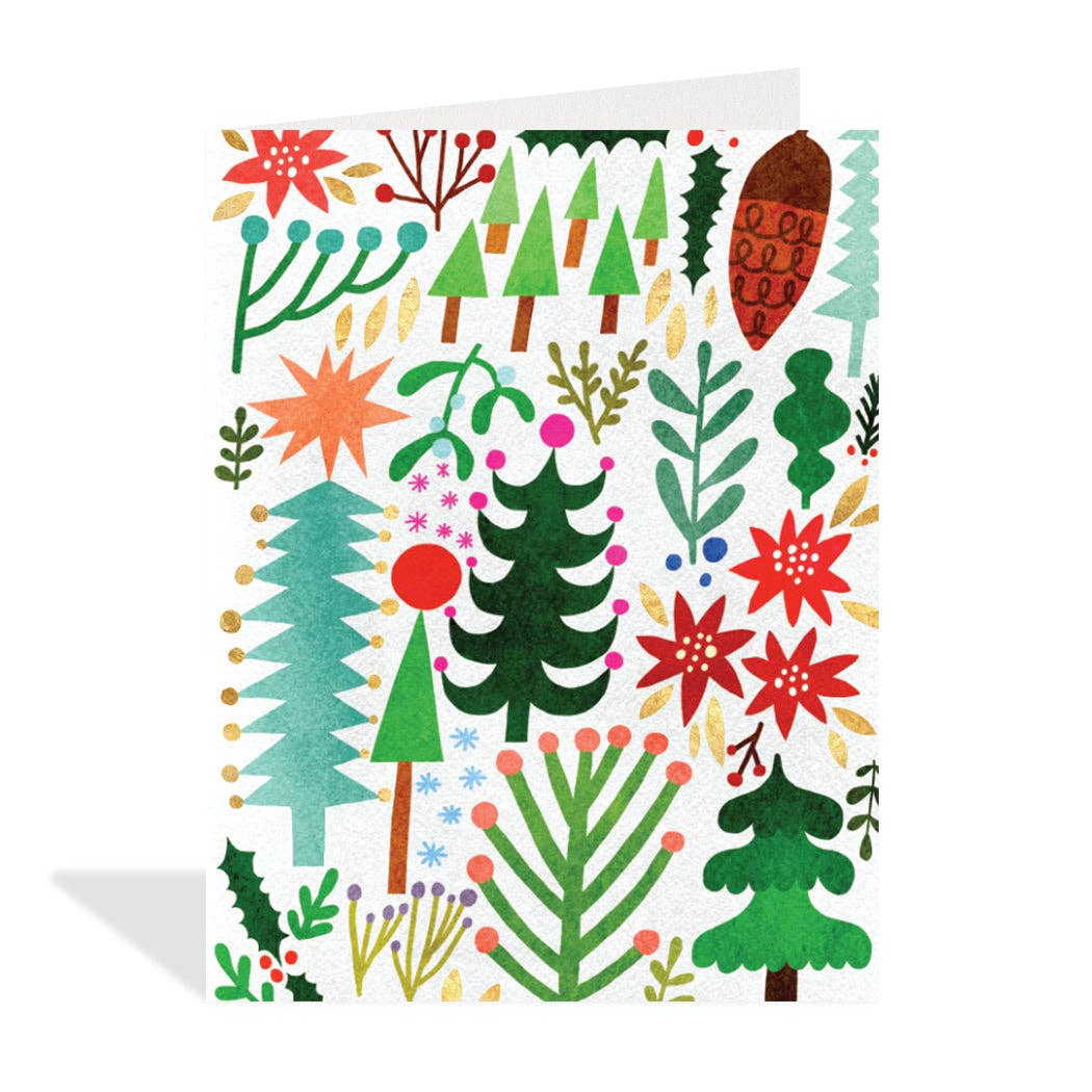 Festive Trees - Holiday Card