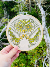 Load image into Gallery viewer, Great Horned Owl Embroidery Kit

