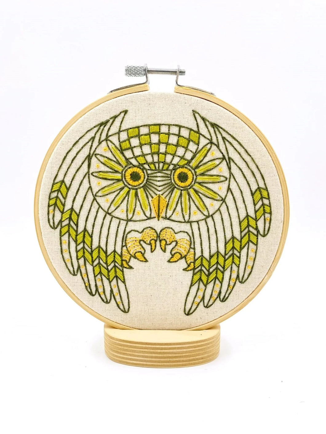 Great Horned Owl Embroidery Kit