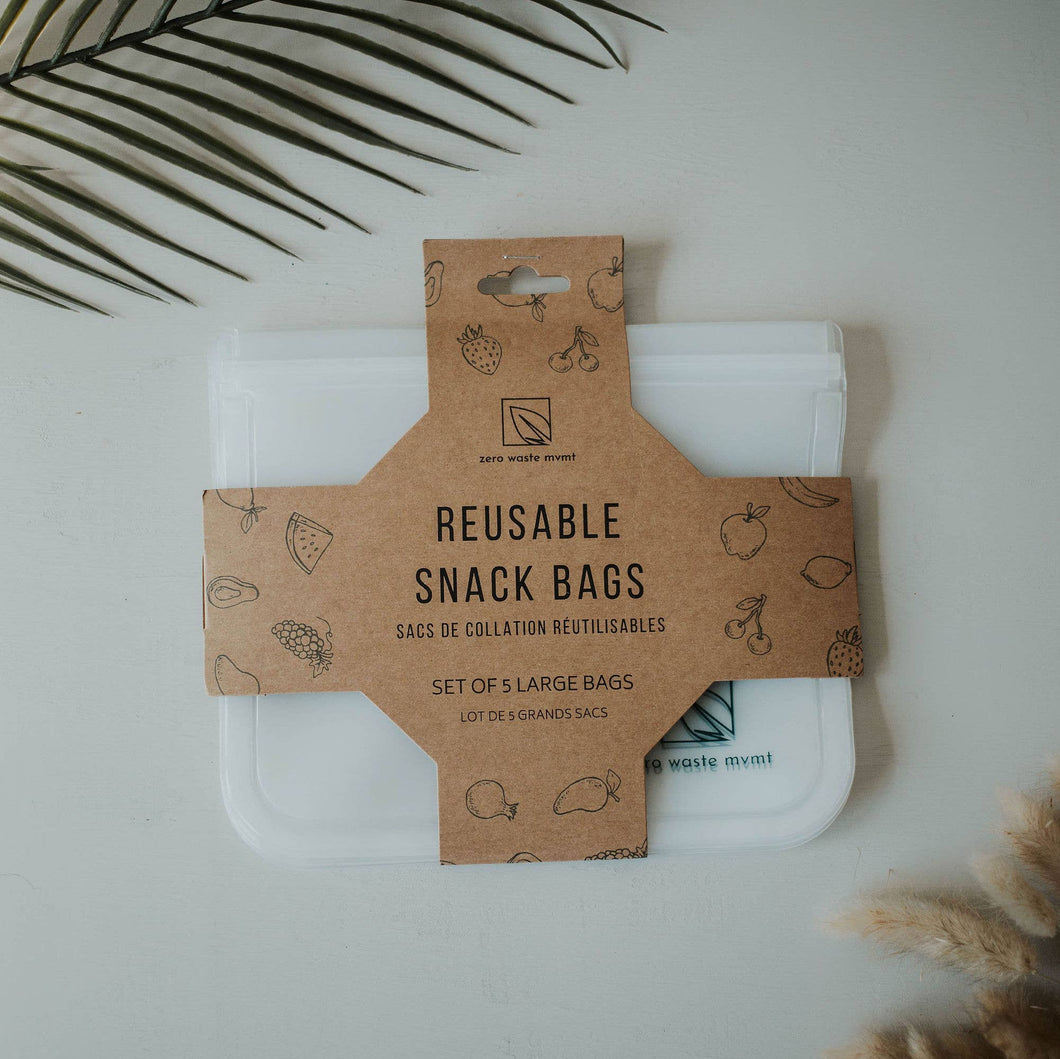PEVA Reusable Snack Bags | Eco-Friendly Zip Pouch