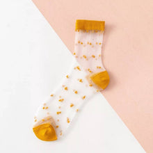 Load image into Gallery viewer, Sheer Dots Ankle Socks: Harvest
