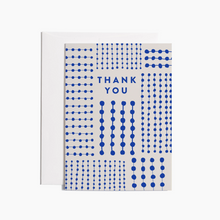 Load image into Gallery viewer, Blue Pattern Thank You Card
