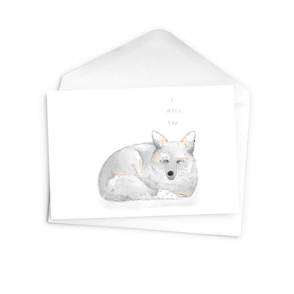 Arctic Fox Card