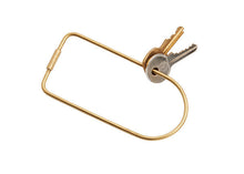 Load image into Gallery viewer, Contour Key Ring: Bend - Brass
