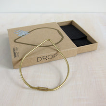Load image into Gallery viewer, Contour Key Ring: Drop - Brass
