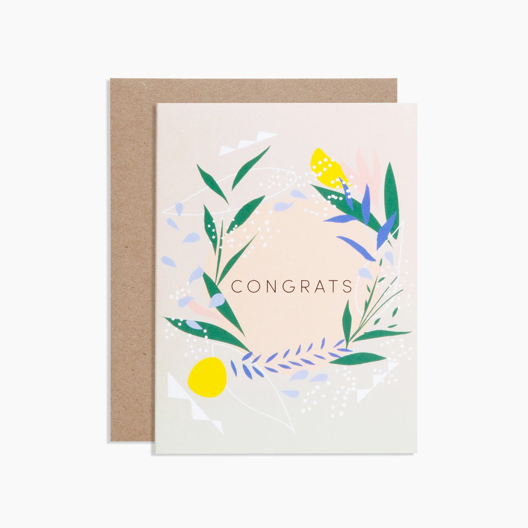 Flora Congrats Card