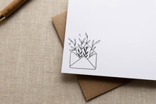 Load image into Gallery viewer, Flower Envelope Note Card
