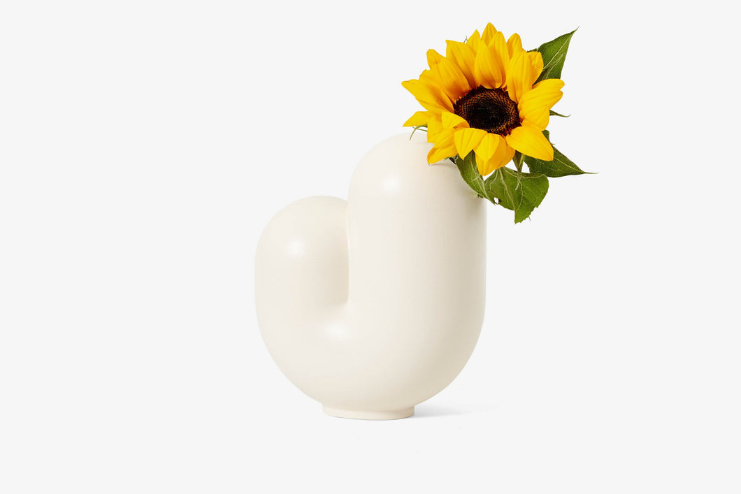 Kirby Vase, White - Jay