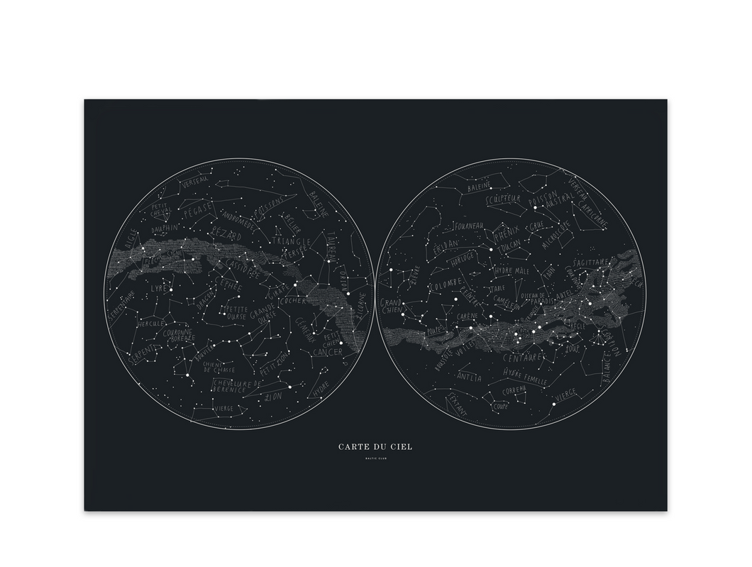 Sky Map Art Print
