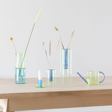 Load image into Gallery viewer, Reversible Glass Vase - Small - Green/Blue
