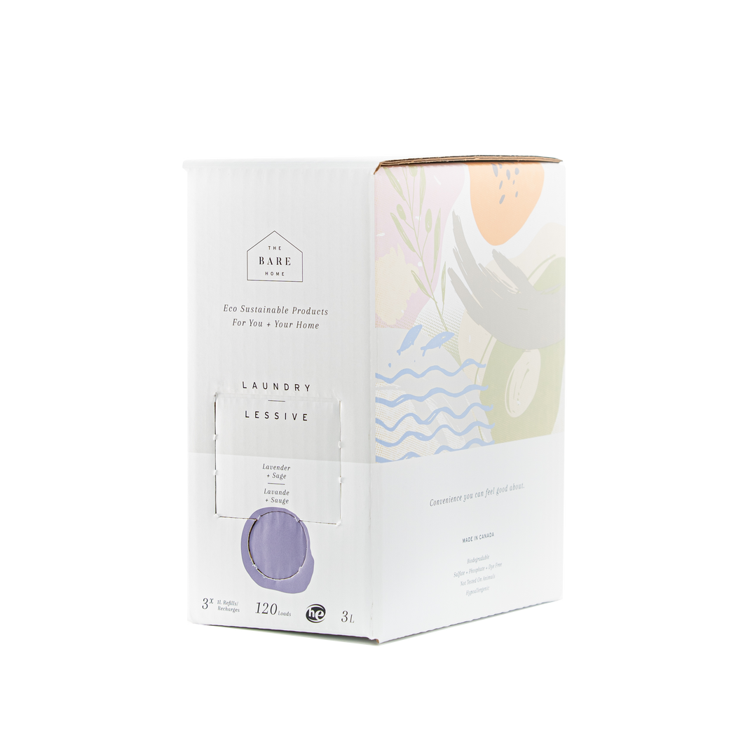 Lavender and Sage Laundry Detergent 3L Refill Box