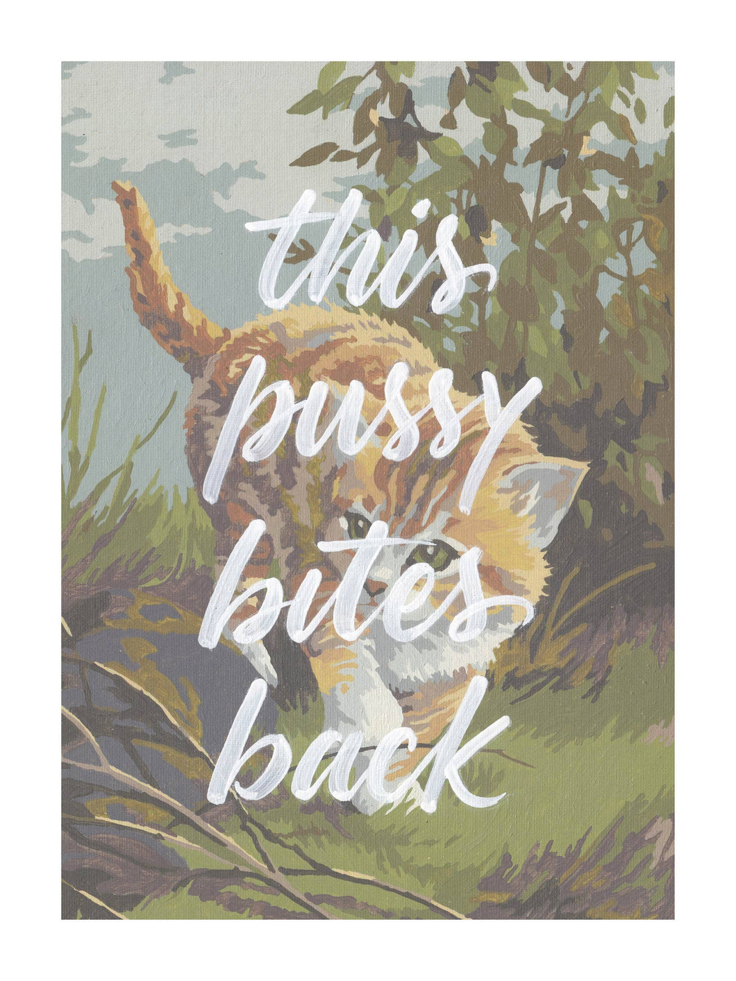 This Pussy Bites Back Art Print