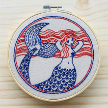 Load image into Gallery viewer, Mermaid Hair Don&#39;t Care Complete Embroidery Kit
