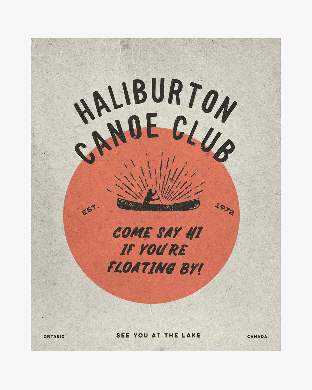 Haliburton Canoe Club Print