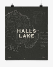 Load image into Gallery viewer, Halls Lake Contours Print
