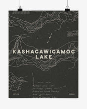 Load image into Gallery viewer, Kashagawigamog Lake Contours Print
