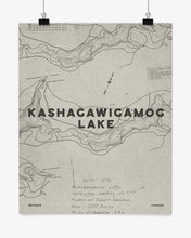 Load image into Gallery viewer, Kashagawigamog Lake Contours Print
