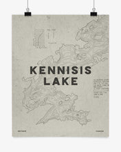 Load image into Gallery viewer, Kennisis Lake Contours Print
