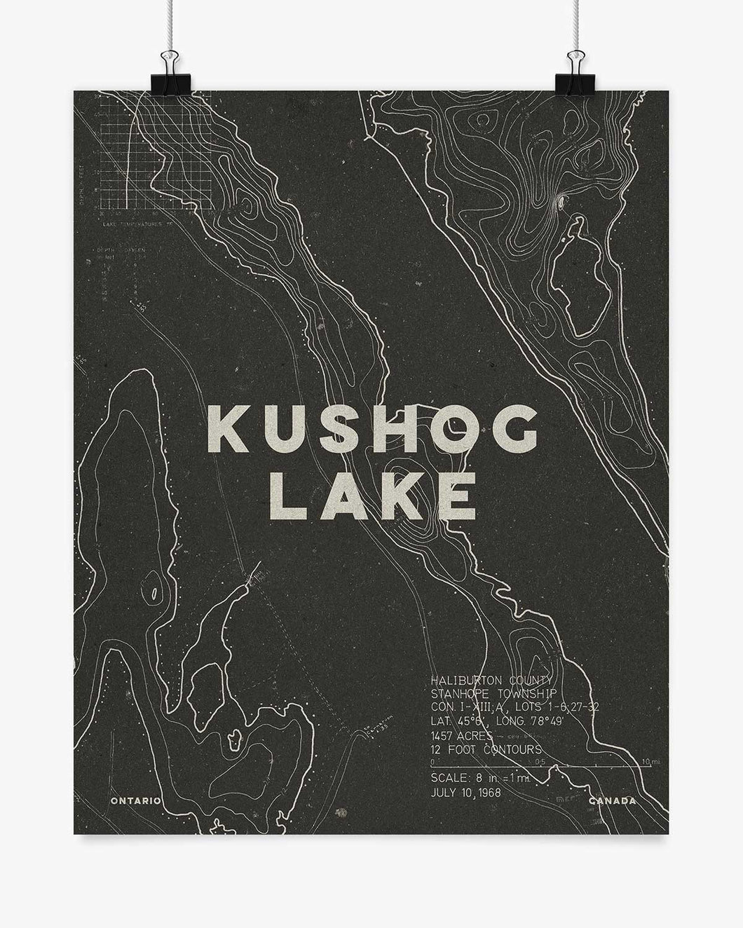 Kushog Lake Contours Print