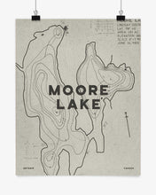 Load image into Gallery viewer, Moore Lake Contours Print
