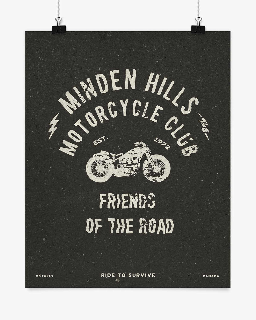 Minden Hills Motorcycle Club Print